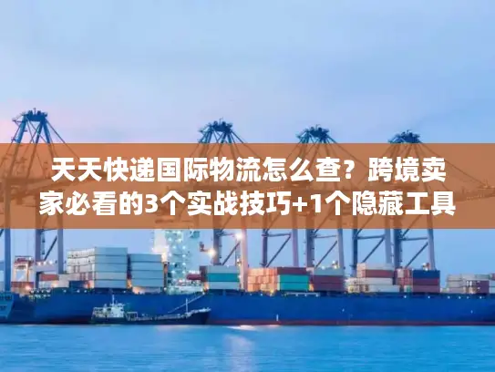 天天快递国际物流怎么查？跨境卖家必看的3个实战技巧+1个隐藏工具