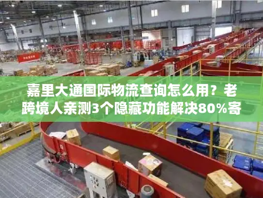 嘉里大通国际物流查询怎么用？老跨境人亲测3个隐藏功能解决80%寄件痛点