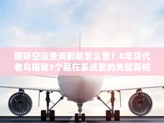 国际空运查询到底怎么查？8年货代老鸟揭秘3个藏在系统里的关键真相