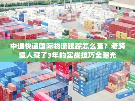中通快递国际物流跟踪怎么查？老跨境人藏了3年的实战技巧全曝光