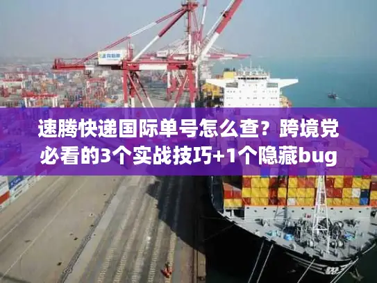 速腾快递国际单号怎么查？跨境党必看的3个实战技巧+1个隐藏bug