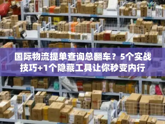 国际物流提单查询总翻车？5个实战技巧+1个隐藏工具让你秒变内行