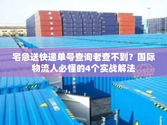 宅急送快递单号查询老查不到？国际物流人必懂的4个实战解法