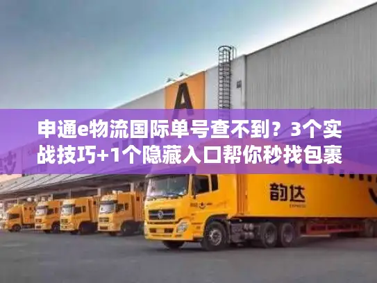 申通e物流国际单号查不到？3个实战技巧+1个隐藏入口帮你秒找包裹