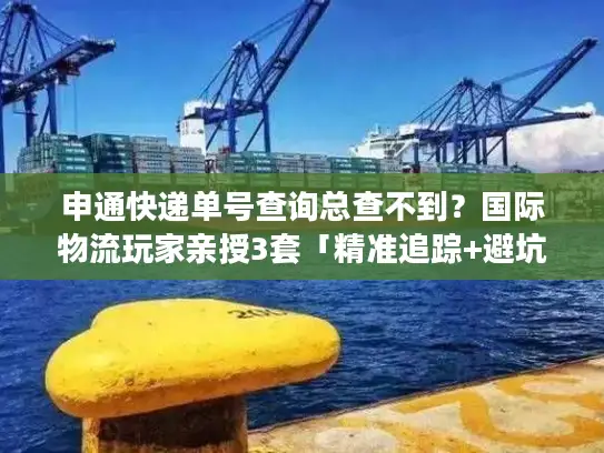 申通快递单号查询总查不到？国际物流玩家亲授3套「精准追踪+避坑」实战法