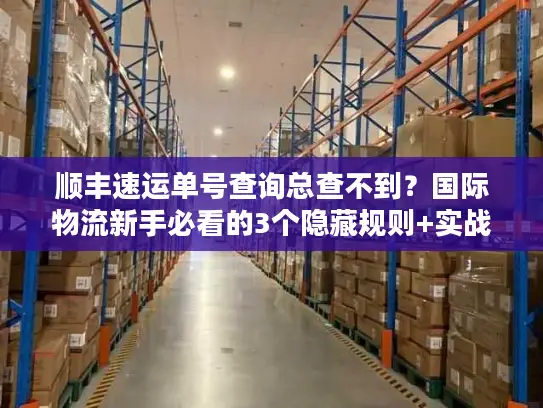 顺丰速运单号查询总查不到？国际物流新手必看的3个隐藏规则+实战解法