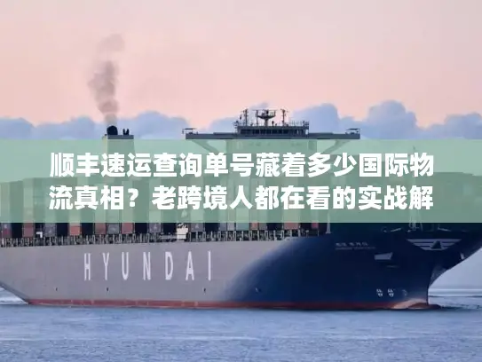 顺丰速运查询单号藏着多少国际物流真相？老跨境人都在看的实战解密