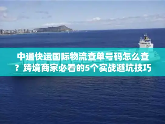中通快运国际物流查单号码怎么查？跨境商家必看的5个实战避坑技巧