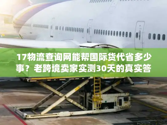 17物流查询网能帮国际货代省多少事？老跨境卖家实测30天的真实答案