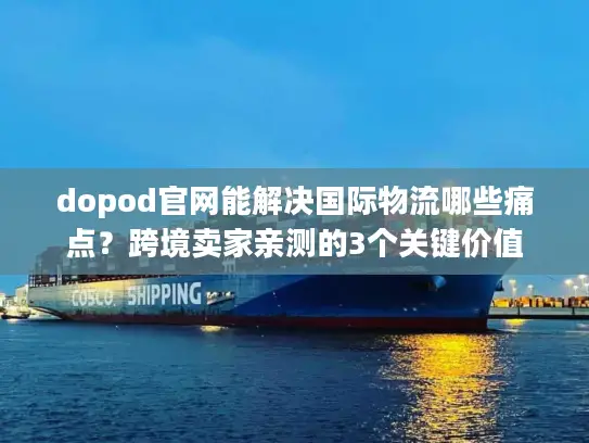 dopod官网能解决国际物流哪些痛点？跨境卖家亲测的3个关键价值