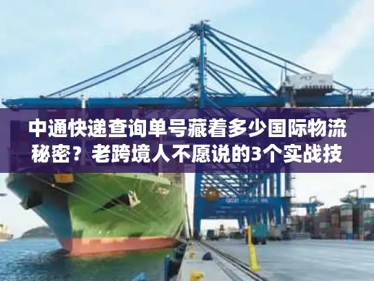 中通快递查询单号藏着多少国际物流秘密？老跨境人不愿说的3个实战技巧