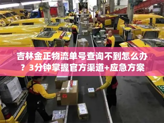 吉林金正物流单号查询不到怎么办？3分钟掌握官方渠道+应急方案