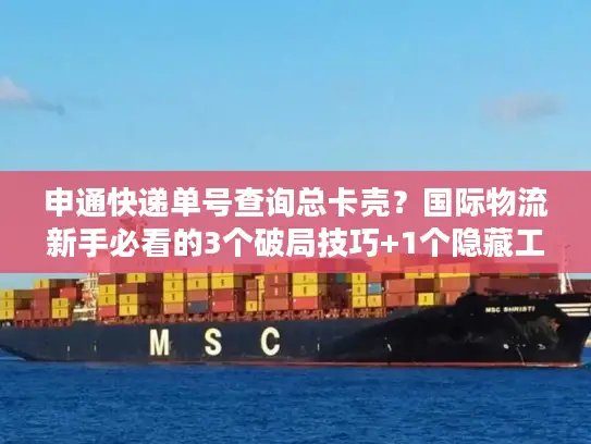 申通快递单号查询总卡壳？国际物流新手必看的3个破局技巧+1个隐藏工具