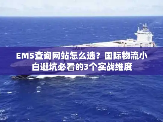 EMS查询网站怎么选？国际物流小白避坑必看的3个实战维度