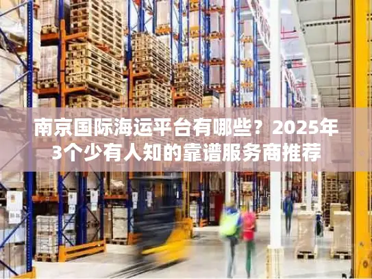 南京国际海运平台有哪些？2025年3个少有人知的靠谱服务商推荐