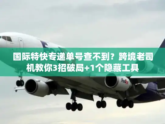 国际特快专递单号查不到？跨境老司机教你3招破局+1个隐藏工具