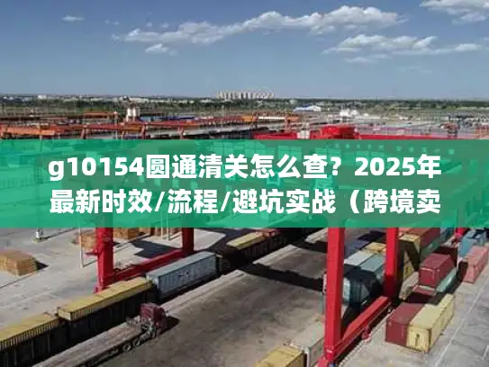 g10154圆通清关怎么查？2025年最新时效/流程/避坑实战（跨境卖家必看）