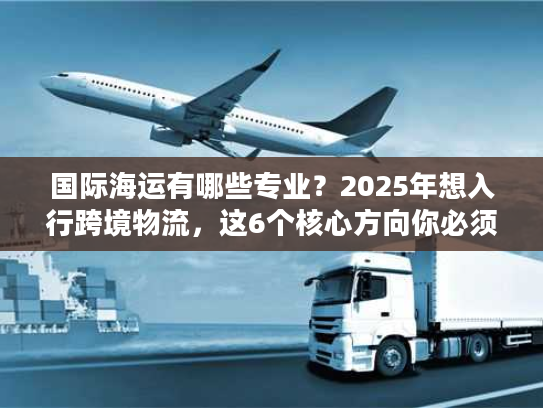国际海运有哪些专业？2025年想入行跨境物流，这6个核心方向你必须了解！