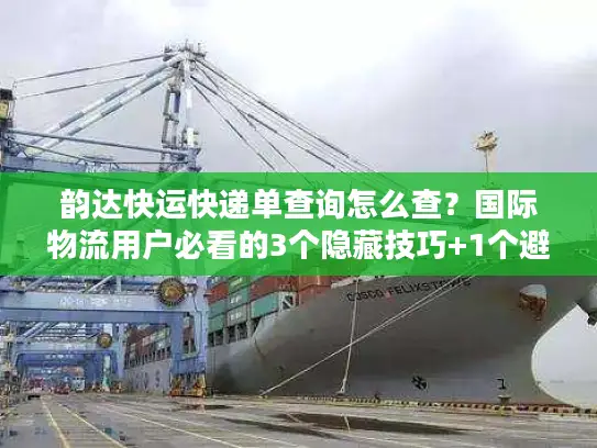 韵达快运快递单查询怎么查？国际物流用户必看的3个隐藏技巧+1个避坑案例