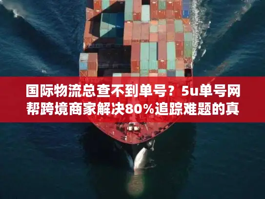 国际物流总查不到单号？5u单号网帮跨境商家解决80%追踪难题的真实案例