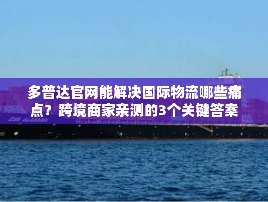 多普达官网能解决国际物流哪些痛点？跨境商家亲测的3个关键答案