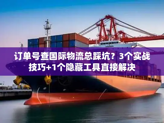 订单号查国际物流总踩坑？3个实战技巧+1个隐藏工具直接解决