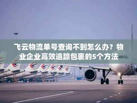飞云物流单号查询不到怎么办？物业企业高效追踪包裹的5个方法