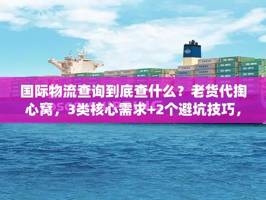 国际物流查询到底查什么？老货代掏心窝，3类核心需求+2个避坑技巧，90%人没搞懂
