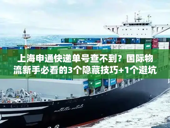 上海申通快递单号查不到？国际物流新手必看的3个隐藏技巧+1个避坑案例