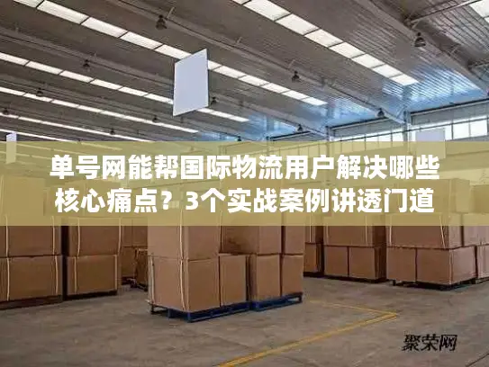 单号网能帮国际物流用户解决哪些核心痛点？3个实战案例讲透门道
