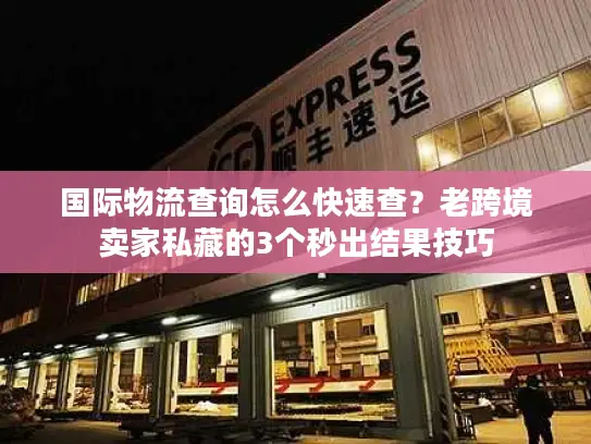 国际物流查询怎么快速查？老跨境卖家私藏的3个秒出结果技巧
