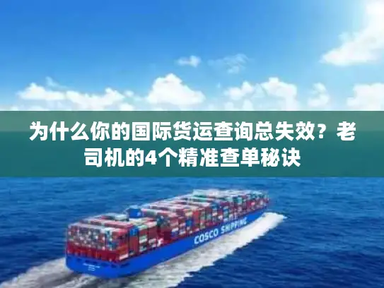 为什么你的国际货运查询总失效？老司机的4个精准查单秘诀