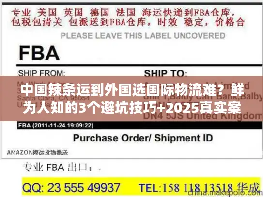 中国辣条运到外国选国际物流难?鲜为人知的3个避坑技巧+2025真实案例拆解 中国辣条运到外国选国际物流难?鲜为人知的3个避坑技巧+2025真实案例拆解