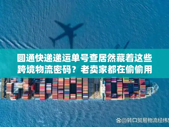 圆通快递递运单号查居然藏着这些跨境物流密码？老卖家都在偷偷用