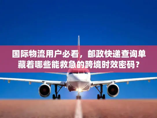 国际物流用户必看，邮政快递查询单藏着哪些能救急的跨境时效密码？