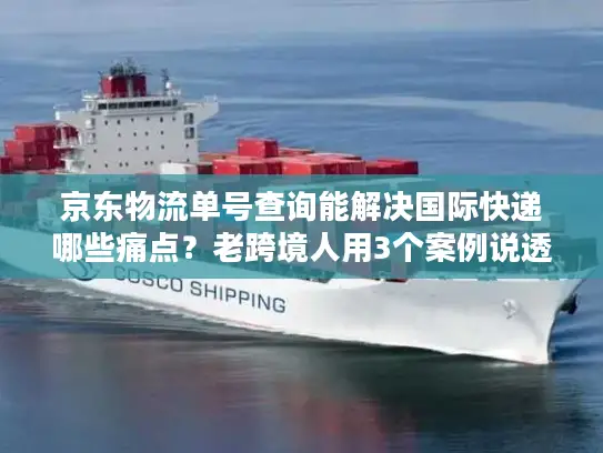 京东物流单号查询能解决国际快递哪些痛点？老跨境人用3个案例说透