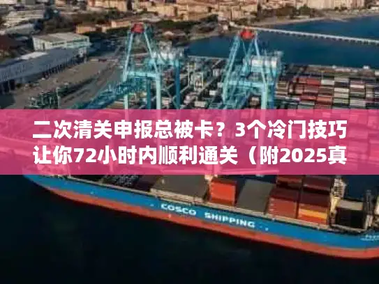 二次清关申报总被卡？3个冷门技巧让你72小时内顺利通关（附2025真实案例）