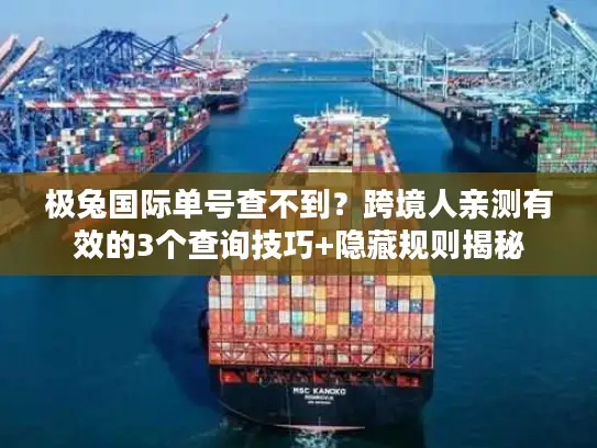 极兔国际单号查不到？跨境人亲测有效的3个查询技巧+隐藏规则揭秘