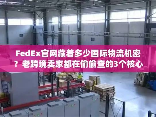 FedEx官网藏着多少国际物流机密？老跨境卖家都在偷偷查的3个核心功能