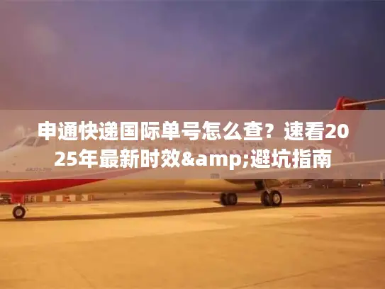 申通快递国际单号怎么查？速看2025年最新时效&避坑指南