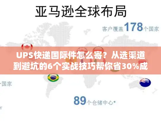UPS快递国际件怎么寄？从选渠道到避坑的6个实战技巧帮你省30%成本