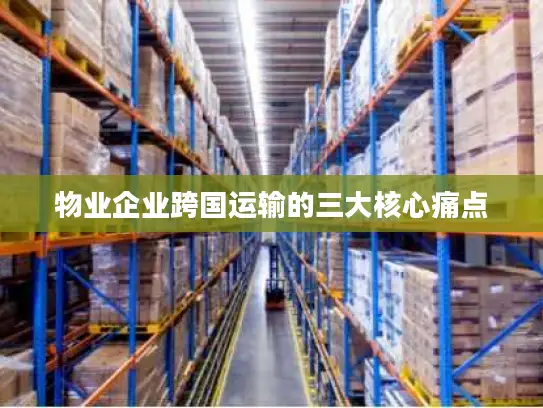 物业企业跨国运输的三大核心痛点