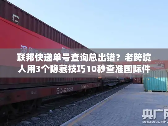 联邦快递单号查询总出错？老跨境人用3个隐藏技巧10秒查准国际件