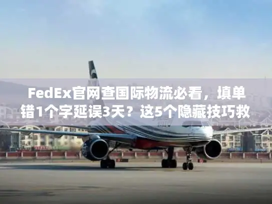 FedEx官网查国际物流必看，填单错1个字延误3天？这5个隐藏技巧救了你