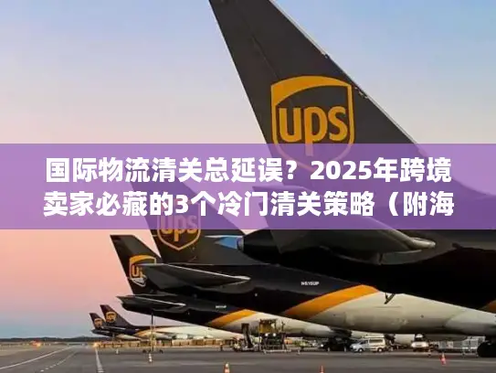 国际物流清关总延误？2025年跨境卖家必藏的3个冷门清关策略（附海关最新数据）