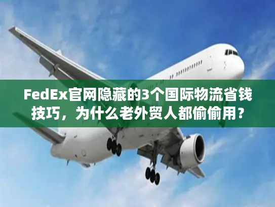 FedEx官网隐藏的3个国际物流省钱技巧，为什么老外贸人都偷偷用？