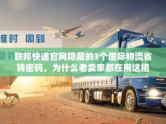 联邦快递官网隐藏的3个国际物流省钱密码，为什么老卖家都在用这招省20%运费？