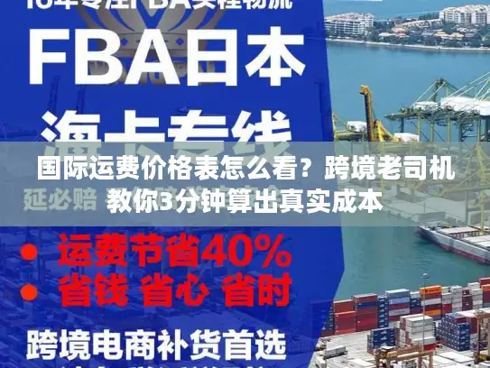 国际运费价格表怎么看？跨境老司机教你3分钟算出真实成本