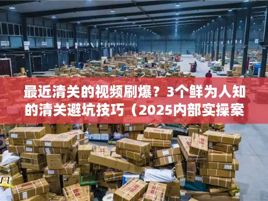 最近清关的视频刷爆？3个鲜为人知的清关避坑技巧（2025内部实操案例）