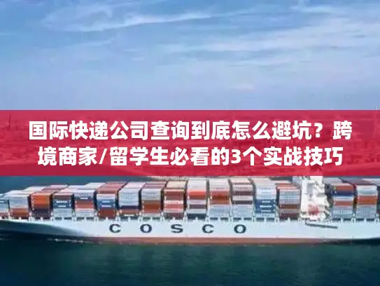 国际快递公司查询到底怎么避坑？跨境商家/留学生必看的3个实战技巧